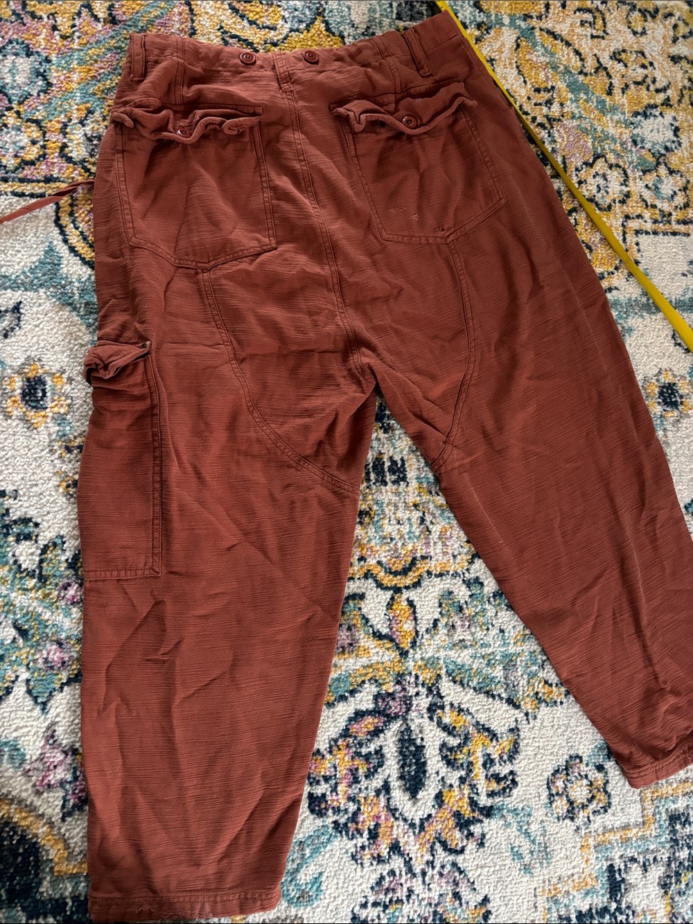 Free people distressed cotton cargo pants - Picture 3 of 3